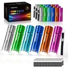 Wdtpro 18 Pack Led Mini Flashlights With Batteries, Aluminum, Assorted Colors New. Price: $37.61.