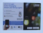Feit Electric 24 FT.12 Color Changing Smart Led String Lights Open. Price: $49.49.