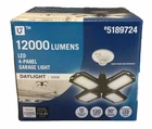 Utilitech Led 4-PANEL Garage Light 12000 Lumen 5000K Watts Medium BASE(C5) New. Price: $31.99.