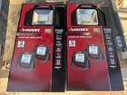 Husky 1500 Lumen Portable Rechargeable Led Work Lights 2PACK Usb-c Magnetic 360 New. Price: $59.99.