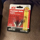 Ace Krypton Flashlight Bulbs - 3.6V/0.7A (3 "d" Batteries) KPR102 32416 2PK New. Price: $5.00.