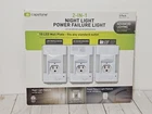 Capstone 2 In 1 Led Night Light Power Failure 3 Pack Plug Wall Plate New. Price: $44.95.