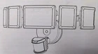 New Olafus 100W Led Security Lights 5 Head Motion Sensor Dusk To Dawn 2 Pack..... Price: $80.99.
