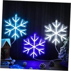 Roceei 3 Pcs Snowflake Neon Sign, Led Lights Winter Blue And White New. Price: $54.54.