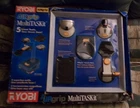 Ryobi Airgrip Multi Task Kit Light, Laser, Magnetic Tray, Vacuum With Base Used. Price: $7.00.