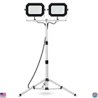 20000 Lumen Dual Head Led Work Light, Waterproof, Adjustable Tripod, 10FT Cord New. Price: $127.48.
