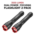 Infinity X1 3500L Dual Power Focusing Flashlight, 2-PACK New. Price: $49.99.
