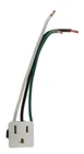 Leviton 1374-1W 15A, 125V, Snap-in Receptacle, Grounding, White New. Price: $9.79.