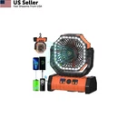 Adust Camping Fan - 20000MAH Battery Powered Operated F6, Orange New. Price: $60.66.