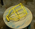 Yellow Bulb Guard, Clamp On Squirrel Cage, Vintage Trouble Light Industrial New. Price: $8.19.