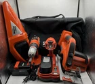 Black & Decker Fire Storm Tool Lot 8 Piece Bag Drill Saw Light Vacuum Battery + Used. Price: $99.99.