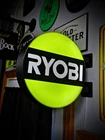 Ryobi 2-SIDED Led Light Box Sign Garage Decor 24X24 Cm New. Price: $88.01.