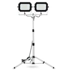 Ufond 20000 Lumen Work Lights With Stand, Dual Head 200W, White / Black New. Price: $107.99.
