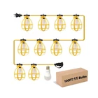100FT Construction String Lights, 100W 11 Bulbs Work With E2... Fast Ship New. Price: $104.39.