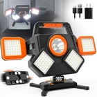 55W Rechargeable Work Light 5000LM, Foldable&rotatable Magnetic Led New. Price: $77.06.