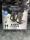 Infinity X1 Worklight W/ Bluetooth Speakers 700 Lumens Rechargeable 2 Pack Open. Price: $39.99.