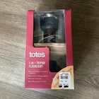 Totes 3-IN-1 Tripod Flashlight Black Cordless Portable Leds New. Price: $28.73.