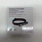 Re-chargeable Led Compact Flashlight With Head Strap, New. Price: $14.99.