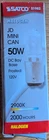 S1982 Satco 50W 120V T4 BA15D Mini Frosted Halogen Lamp New. Price: $11.75.
