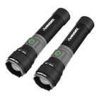 Husky 1200 Lumens Rechargeable Led Tactical Compact Flashlight (2-PACK) Used. Price: $23.95.