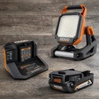 Ridgid 18V Led Floodlight Kit R86902KSB 2500 Lumens W/ 2.0AH Battery Charger Nwb New. Price: $139.62.
